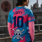 🏴‍☠️ Luffy Bleu Rose – Japan Edition 🇯🇵