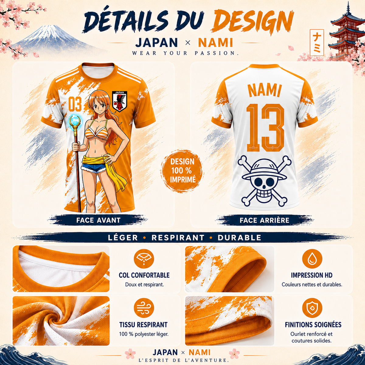 🏴‍☠️ Nami Orange – Japan Edition 🇯🇵