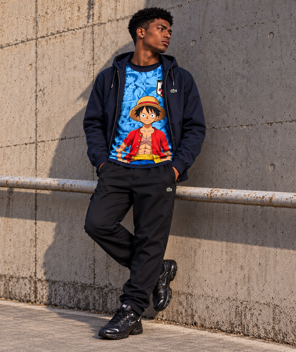 🏴‍☠️ Luffy Dessin Bleu – Japan Edition 🇯🇵