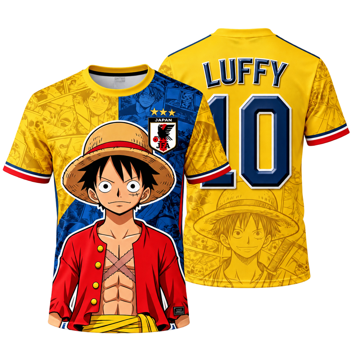 🏴‍☠️ Luffy Dessin Jaune – Japan Edition 🇯🇵