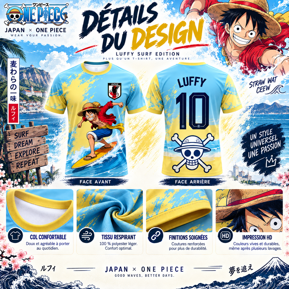 Luffy Bicolore X Surf Edition🌊