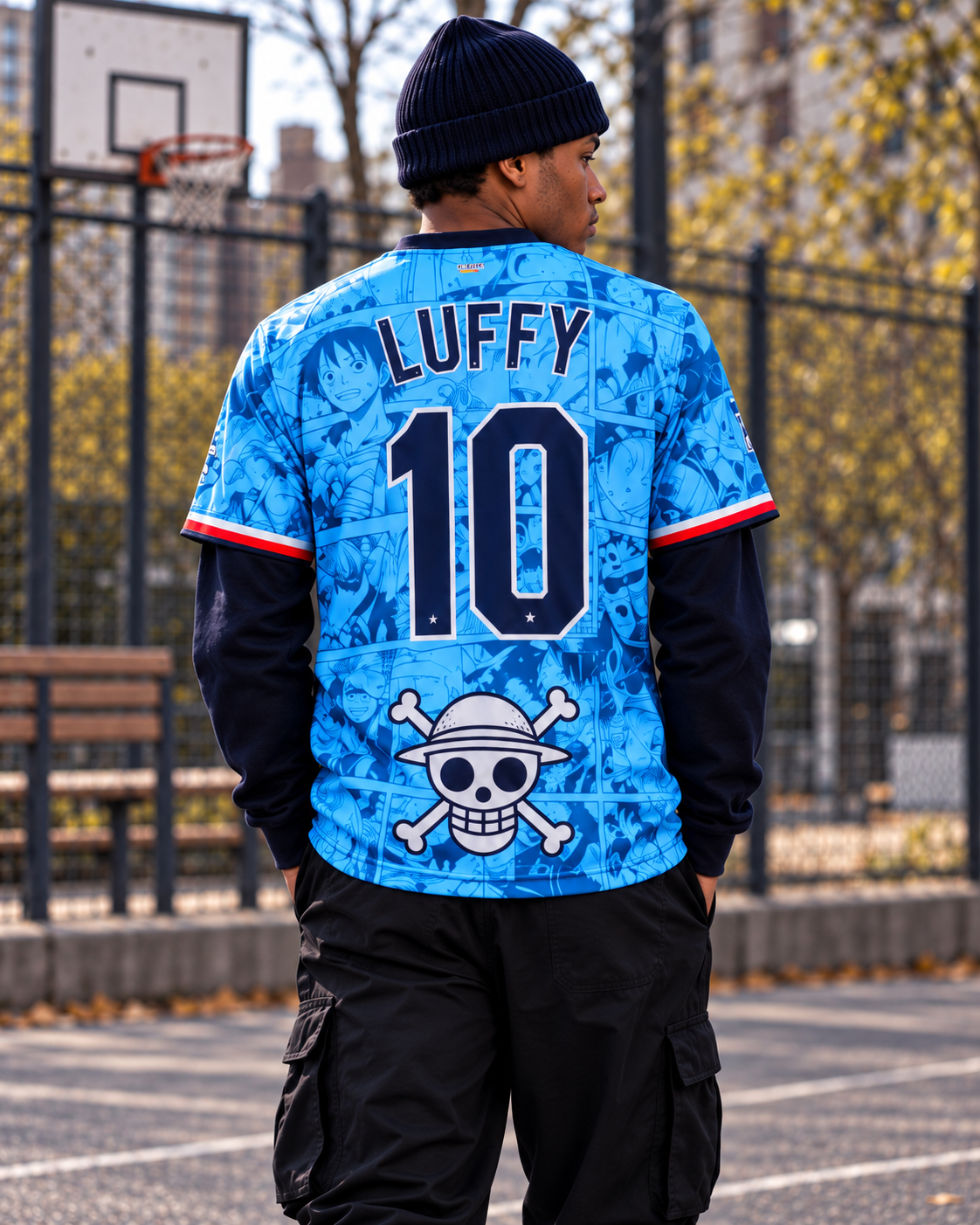 🏴‍☠️ Luffy Dessin Bleu – Japan Edition 🇯🇵