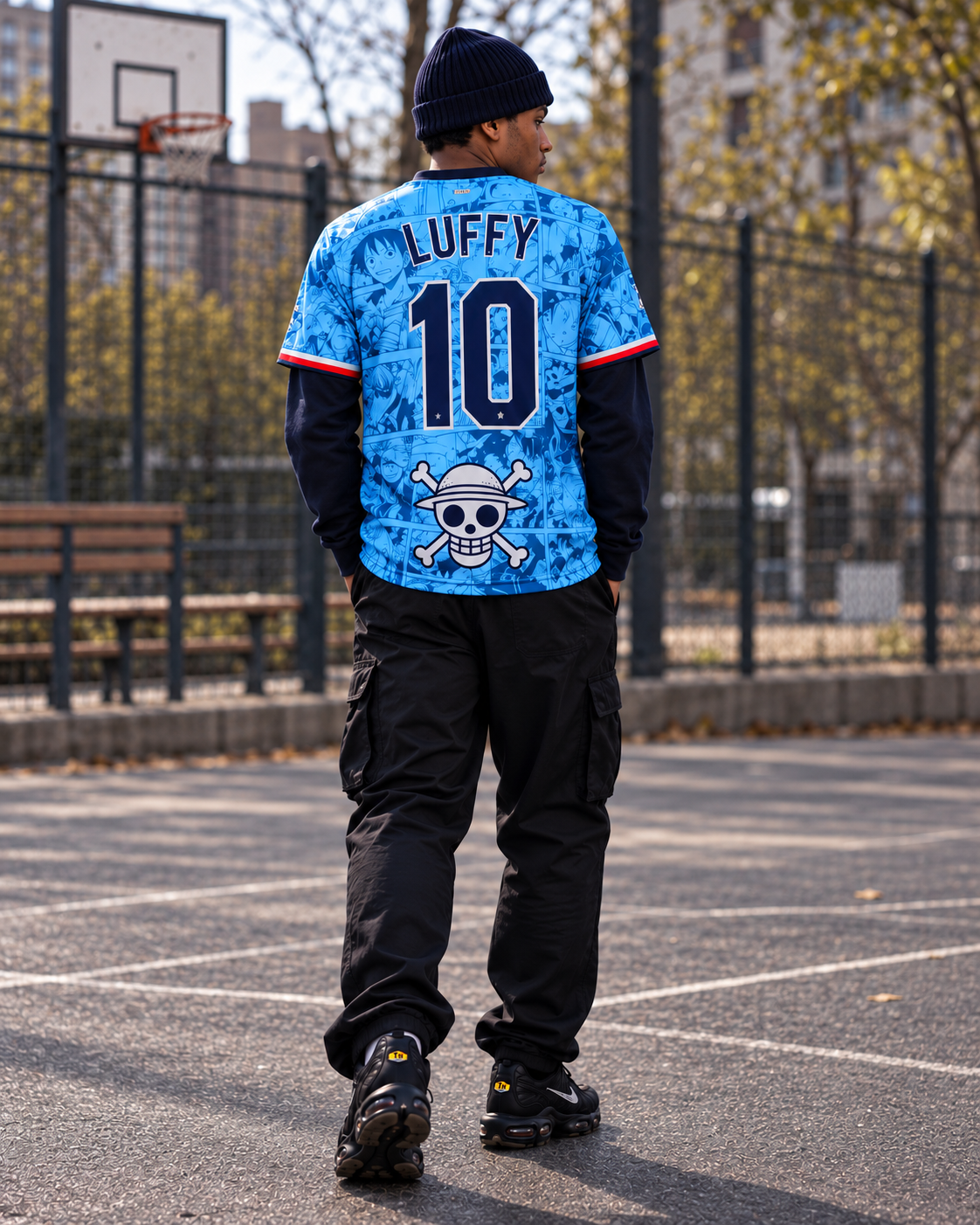 🏴‍☠️ Luffy Dessin Bleu – Japan Edition 🇯🇵