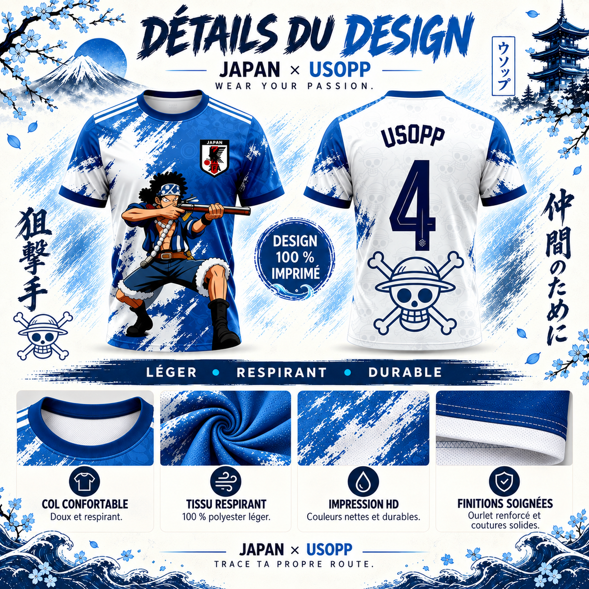 🏴‍☠️ Usopp Bleu – Japan Edition 🇯🇵