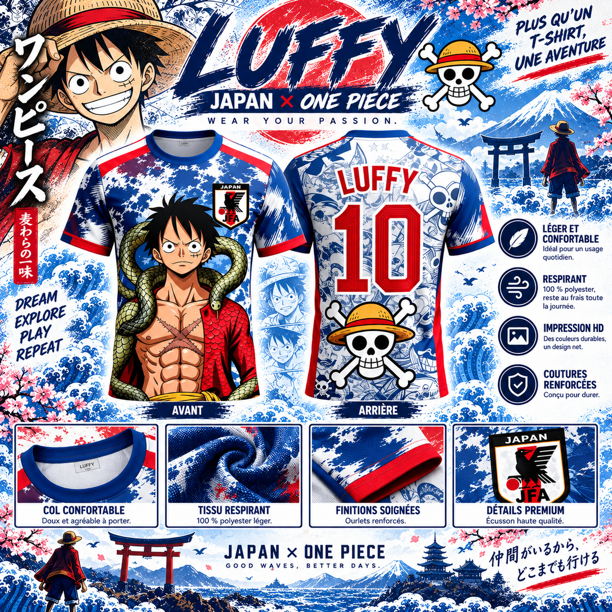 💎 Luffy Premium Serpent – Japan Edition 🇯🇵
