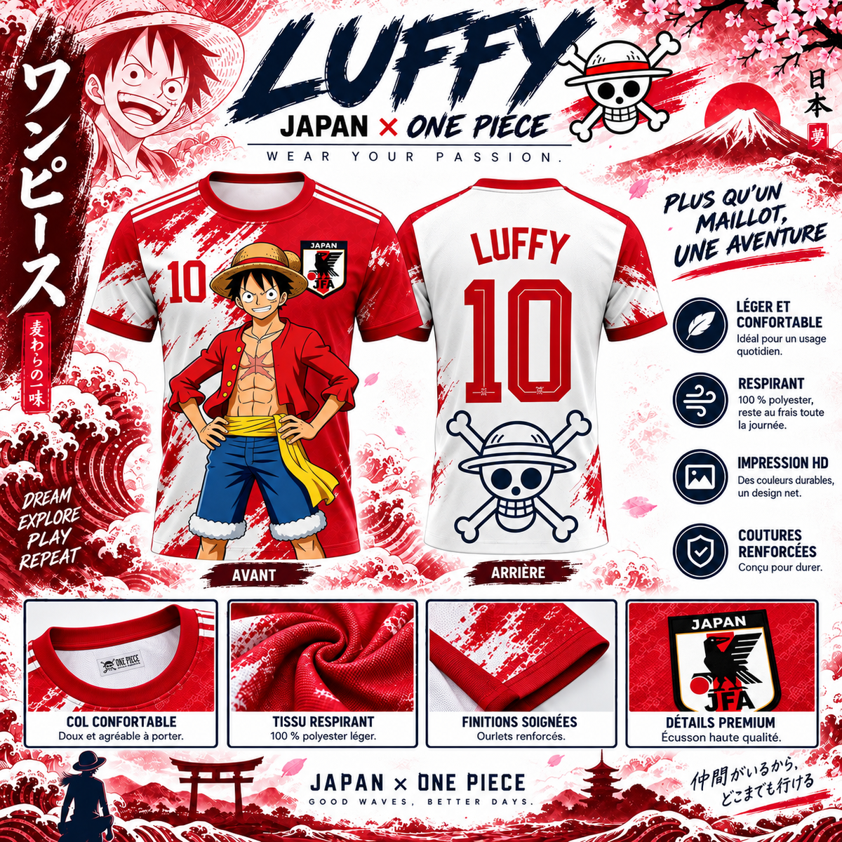 🏴‍☠️ Luffy Rouge – Japan Edition 🇯🇵